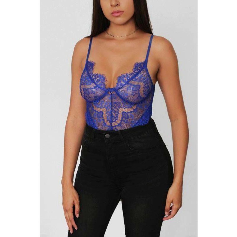 Blue Lace Bodysuit